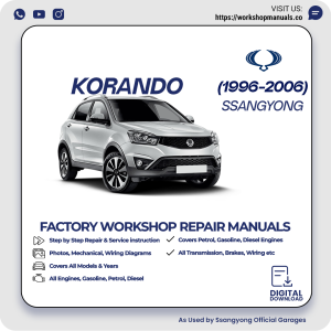 SsangYong Korando Workshop Manual 1996-2006 PDF Download