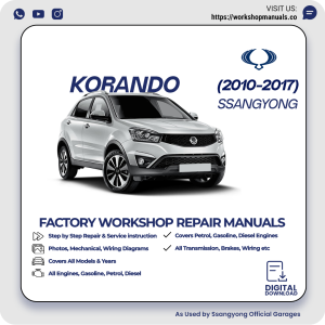 SsangYong Korando Workshop Manual 2010-2017 PDF Download