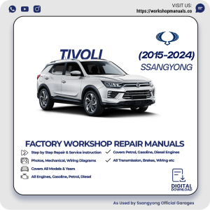 SsangYong Tivoli Workshop Manual 2015-2024 PDF Download