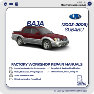 Subaru Baja Workshop Manual 2003-2006 PDF Download