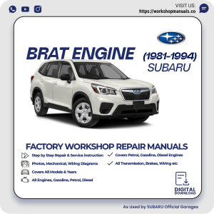 Subaru Brat Engine Workshop Manual 1981-1994 PDF Download