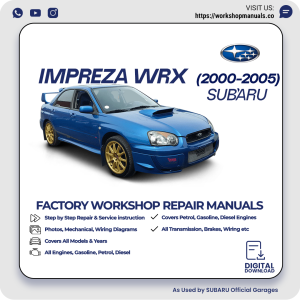 Subaru Impreza WRX Workshop Manual 2000-2005 PDF Download