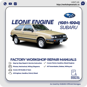 Subaru Leone Engine Workshop Manual 1981-1994 PDF Download