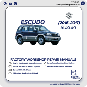 Suzuki Escudo Workshop Manual 2015-2017 PDF Download