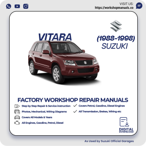 Suzuki Vitara Workshop Manual 1988-1998 PDF Download