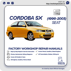 Seat Cordoba SX Workshop Repair Manual 1996-2003 PDF Download
