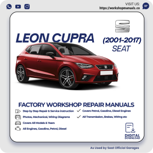 Seat Leon Cupra Workshop Repair Manual 2001-2017 PDF Download