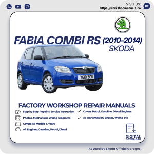 Skoda Fabia Combi RS Workshop Repair Manual 2010-2014 PDF Download
