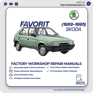 Skoda Favorit Workshop Repair Manual 1989-1995 PDF Download