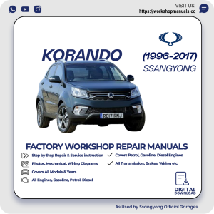 Ssangyong Korando Workshop Repair Manual PDF Download