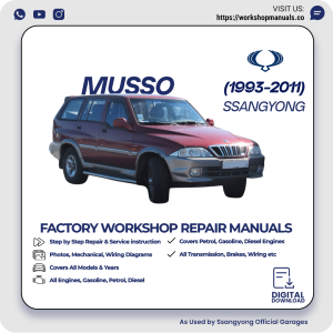 Ssangyong Musso Workshop Repair Manual PDF Download