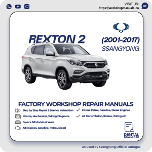 Ssangyong Rexton 2 Workshop Repair Manual PDF Download