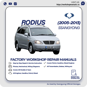 Ssangyong Rodius Workshop Repair Manual PDF Download