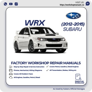 Subaru WRX Workshop Repair Manual PDF Download