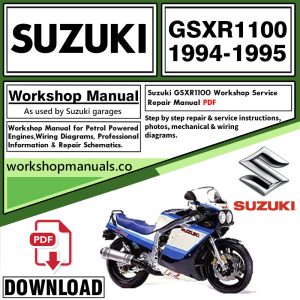 Suzuki GSX-R1100 Workshop Manual 1994-1995 PDF Download