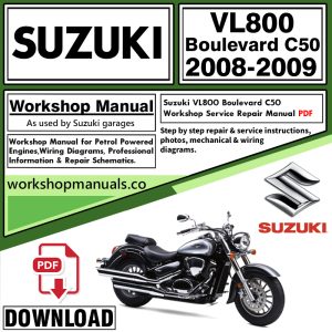 Suzuki VL800 Boulevard C50 Workshop Manual 2008-2009 PDF Download