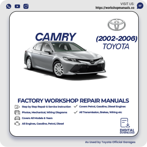 Toyota Camry Workshop Manual 2002-2006 PDF Download