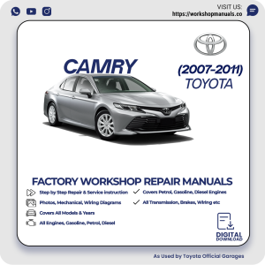 Toyota Camry Workshop Manual 2007-2011 PDF Download