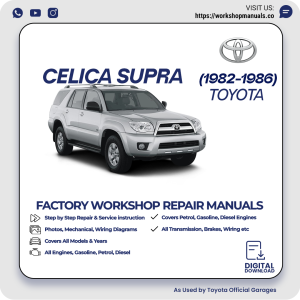 Toyota Celica Supra Workshop Manual 1982-1986 PDF Download