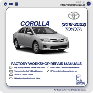 Toyota Corolla Workshop Manual 2018-2022 PDF Download