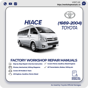Toyota HiAce Workshop Manual 1989-2004 PDF Download