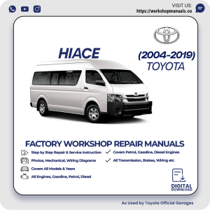 Toyota HiAce Workshop Manual 2004-2019 PDF Download