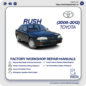 Toyota Rush Workshop Manual 2006-2012 PDF Download