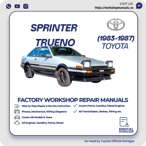Toyota Sprinter Trueno AE86 Workshop Manual 1983-1987 PDF Download