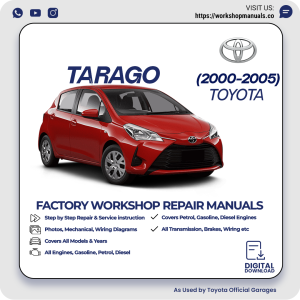 Toyota Tarago Workshop Manual 2000-2005 PDF Download