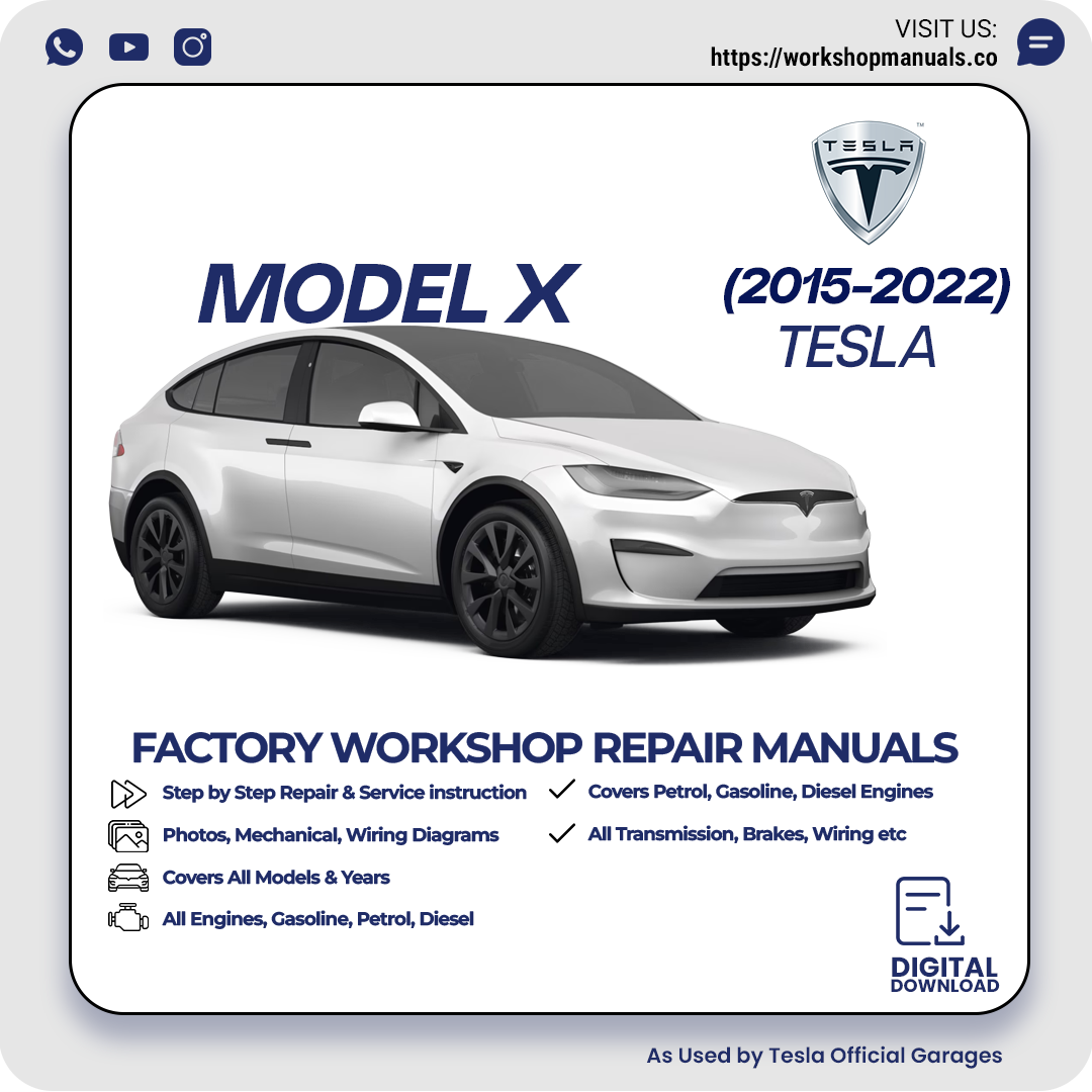 Tesla Model X Workshop Repair Manual PDF Download