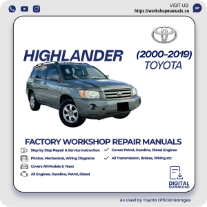Toyota Highlander Workshop Repair Manual PDF Download