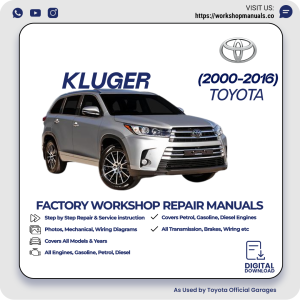 Toyota Kluger Workshop Repair Manual PDF Download