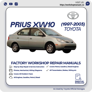 Toyota Prius XW10 Workshop Service Repair Manual PDF Download