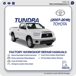 Toyota Tundra Workshop Repair Manual PDF Download