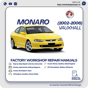 Vauxhall Monaro Workshop Manual 2002-2006 PDF Download