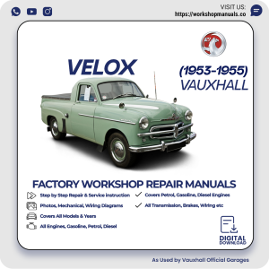 Vauxhall Velox Workshop Manual 1953-1955 PDF Download