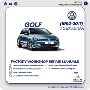Volkswagen Golf Workshop Manual 1992-2017 PDF Download