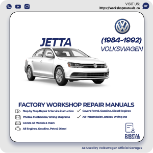 Volkswagen Jetta Workshop Manual 1984-1992 PDF Download