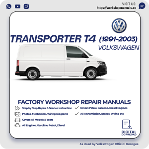 Volkswagen Transporter T4 Workshop Manual 1991-2003 PDF Download