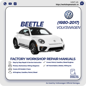 VW Volkswagen Beetle Workshop Service Repair Manual 1980-2017 PDF Download