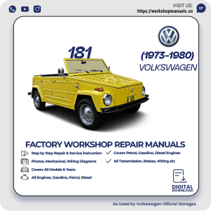 Volkswagen 181 Workshop Manual 1973-1980 PDF Download