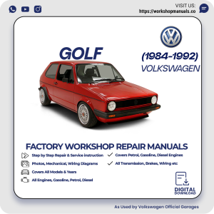 Volkswagen Golf Workshop Manual 1984-1992 PDF Download