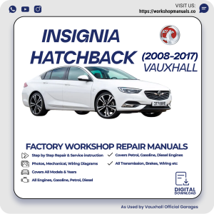 Vauxhall Insignia Hatchback Workshop Repair Manual 2008-2017 PDF Download