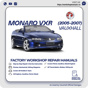 Vauxhall Monaro VXR Workshop Repair Manual 2005-2007 PDF Download
