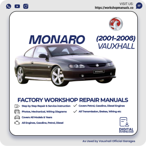 Vauxhall Monaro Workshop Repair Manual PDF Download