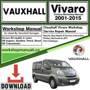 Vauxhall workshop manual cover image
