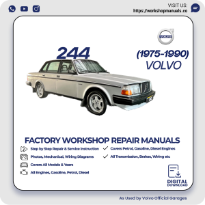 Volvo 244 Workshop Repair Manual 1975-1990 PDF Download