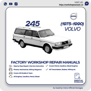Volvo 245 Workshop Repair Manual 1975-1990 PDF Download
