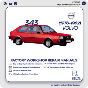 Volvo 343 Workshop Repair Manual 1976-1982 PDF Download
